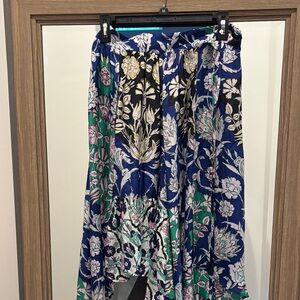 Mariachi Floral Blue and Green Women's Skirt